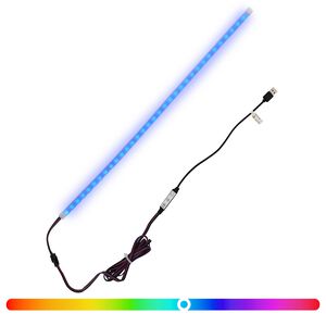 vidaXL LED Ribad 55 cm Mitmev&auml;rviline PVC