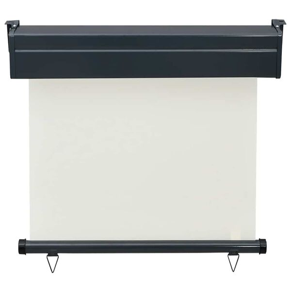 vidaXL rõdu külgsein, 85 x 250 cm, kreemjasvalge