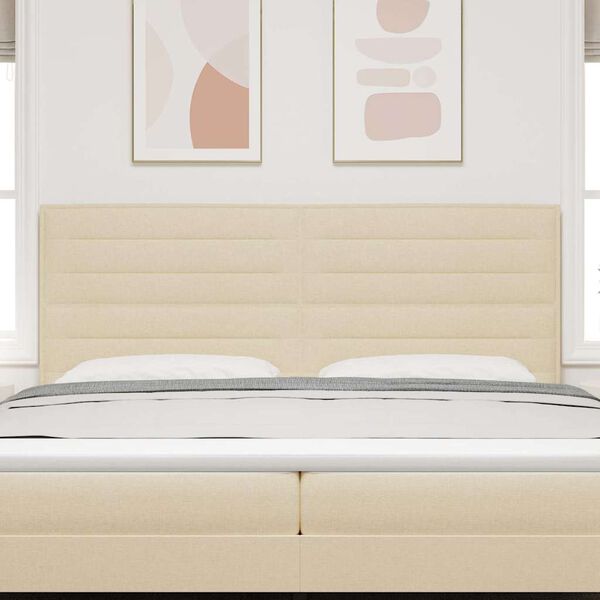 vidaXL LED peatoed LED -ribatuledega peaga cream 200 cm Pol&uuml;ester