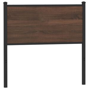 vidaXL vahetatav voodipeats, pruun tamm, 75 cm, tehispuit ja teras