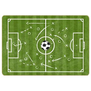 vidaXL lastetoa vaip, roheline, 160 x 230 cm, jalgpalliv&auml;ljak, pestav