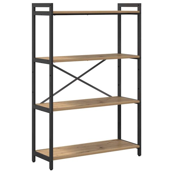 vidaXL Raamatukapp K&auml;sit&ouml;&ouml;puu 80 x 30 x 120 cm Tehispuit