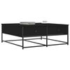 vidaXL kohvilaud, must, 100 x 99 x 40 cm, tehispuit