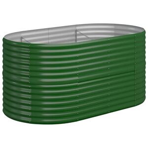 vidaXL aia taimelava, galvaniseeritud teras, 152x80x68 cm, roheline