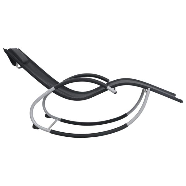 vidaXL lamamistool padjaga, must, textilene