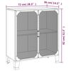 vidaXL hoiukapp 2 tk, hall, 72 x 36 x 82 cm, metall ja MDF