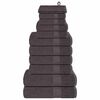 vidaXL 12-osaline k&auml;ter&auml;tikukomplekt KONN, antratsiithall, 360 g/m&sup2;
