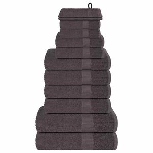 vidaXL 12-osaline k&auml;ter&auml;tikukomplekt KONN, antratsiithall, 360 g/m&sup2;