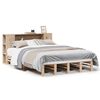 vidaXL riiuliga voodiraam ilma madratsita, 160x200 cm, puit