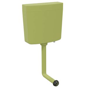 vidaXL WC loputuskast alumise vee sisselaskega 3/6 l oliiv