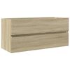 vidaXL vannitoa valamukapp, Sonoma tamm, 100 x 38,5 x 45 cm tehispuit