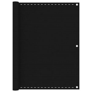 vidaXL r&otilde;dusirm, must, 120 x 600 cm, HDPE