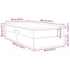 vidaXL Voodi hoiukohaga ja madratsiga Helehall 90 x 200 cm Pol&uuml;ester