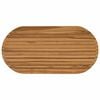 vidaXL Lauda peal 100 x 50 x 3,5 cm Ovaalne Tugev teakpuit Naturaalne