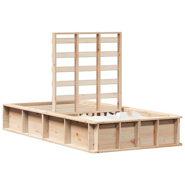 vidaXL Voodi raam Pruun 80 x 200 cm Tahke m&auml;nd