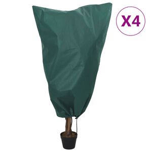 vidaXL pingutusn&ouml;&ouml;riga taime fliiskatted 4 tk, 70 g/m&sup2;, 0,8x0,8 m