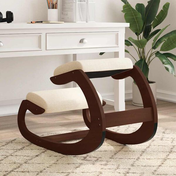 vidaXL p&otilde;lvitustool, kreemjas, 55 x 84 x 55 cm, kasevineer