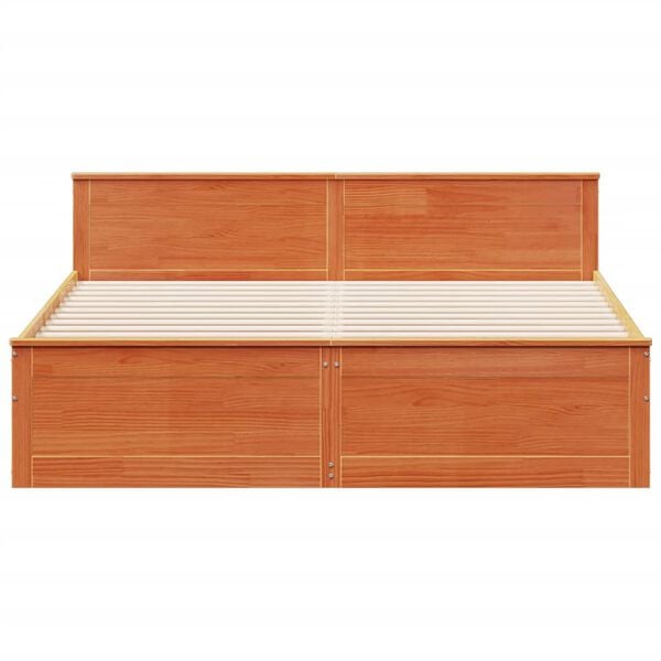 vidaXL peatsiga voodiraam, ilma madratsita, 200 x 200 cm, m&auml;nnipuit