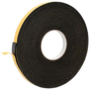 vidaXL Iselihkuv vahtlint 10 pcs Must 10mm x 10m CR Vaht