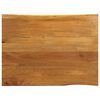 vidaXL lauaplaat, 100 x 80 x 2,5 cm, naturaalsete servadega, mangopuit