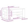 vidaXL Kohvilaud Vana puit 102 x 55 x 45 cm Tehispuit