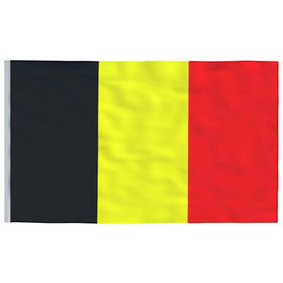 vidaXL Belgia lipp ja lipumast, 5,55 m, alumiinium