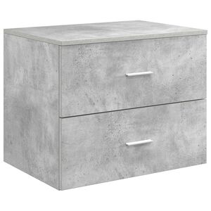 vidaXL Seinale kinnitatav vannitoo kapp Betoonhall 62,5 x 44,5 x 50 cm