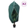 vidaXL lukuga taime fliiskatted 2 tk, 70 g/m&sup2;, 1,55x1,55 m