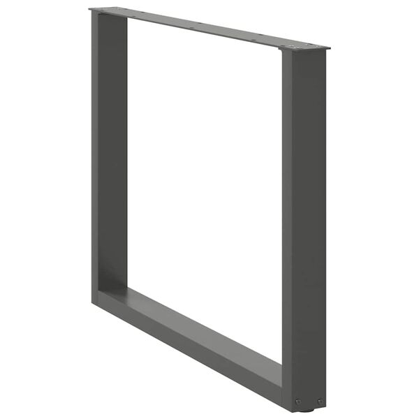 vidaXL söögilaua jalad U-kujulised 2 tk, antratsiithall, 100 x (72-73) cm, teras