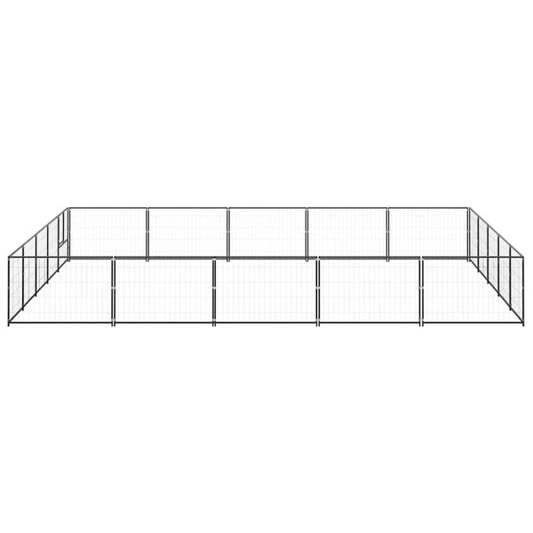 vidaXL koeraaedik, must, 25 m&sup2;, teras