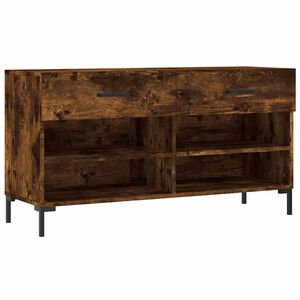 vidaXL jalatsipink, suitsutatud tamm, 102 x 35 x 55 cm, tehispuit