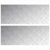 vidaXL Astme katte 2 tk 100 x 40 cm H&otilde;bedane Alumiinium Ristk&uuml;lik
