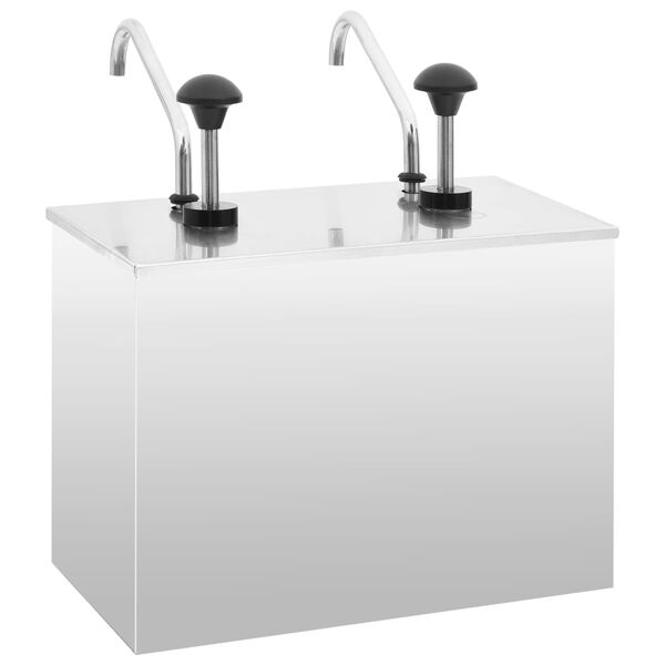 vidaXL kastme serveerimisnõu, roostevaba teras, 2 x 3,5 l