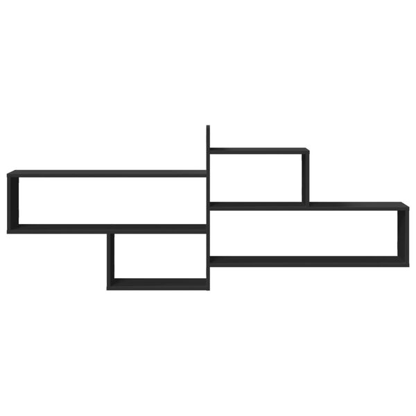 vidaXL seinariiul, must, 167,5x18x68 cm, tehispuit