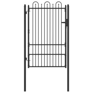 vidaXL Tara aed HORST 100 x 150 cm Teras Must Lukustatav