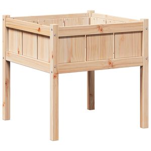 vidaXL Aia istutuspot Loodus 70 x 70 x 70 cm Tahke m&auml;nd