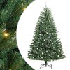 vidaXL Kunstlik kokkupandav j&otilde;ulupuu Roheline 240 cm PVC ja metall