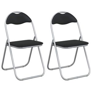 vidaXL Kokkupandav tool 2 pcs Must ja Hall 48 x 43,5 x 81 cm Kunstnahk