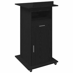 vidaXL Podium Must tamm Tehispuit 55 x 55 x 107 cm