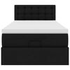 vidaXL Ottomani voodi madratsiga, must, 90x190cm, kunstnahk