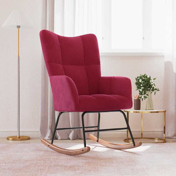 vidaXL kiiktool, veinipunane, samet