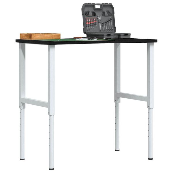 vidaXL t&ouml;&ouml;laud, tumepruun, 100x60x(71,5-98) cm, tammepuit