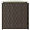 vidaXL Padjakarp ladustamisega Pruun 50 x 50 x 50 cm polürotang