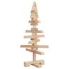 vidaXL | Puidust j&otilde;ulupuu | koos alusega looduslik 60 cm M&auml;nnipuit