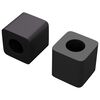 vidaXL Sahtli hoidja 2 pcs Must 15 x 15 x 15mm PP kopol&uuml;meer