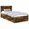 vidaXL Voodi raam sahtliga Suitsetatud tamm 100 x 200 cm Inseneripuit
