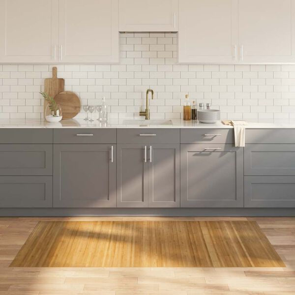 vidaXL vaip, ristk&uuml;likukujuline, naturaalne, 100 x 200 cm, bambus