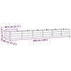 vidaXL Taimekast Ebarealne 480 x 80 x 45 cm Teras