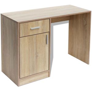 vidaXL sahtli ja kapiga laud, tamm 100 x 40 x 73 cm