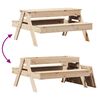 vidaXL piknikulaud koos liivakastiga lastele männipuit